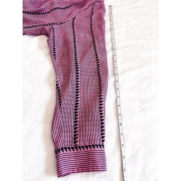 J.‎ Crew Half Button Geometric Pink Blouse Size L - Picture 10 of 10